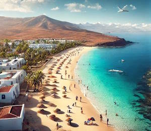 Playa Blanca à Corralejo, Fuerteventura