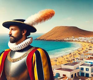 Statue de Jean de Béthancourt à Fuerteventura