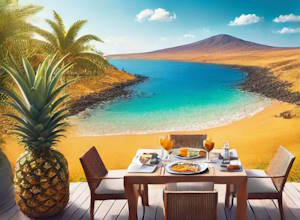 Dégustation en terrasse à Fuerteventura