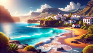Panorama de Agaete, Grande Canarie