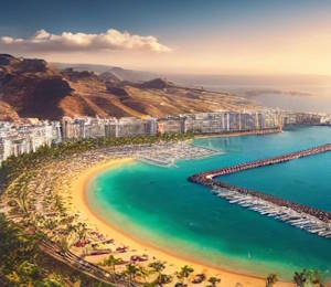 Vacances à Grande Canarie, coucher de soleil