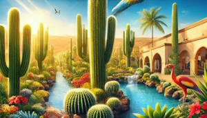 Cactus imposants au Palmitos Park