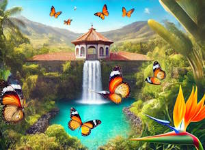 Maison des papillons au Palmitos Park