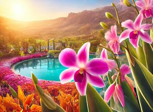 Branche de Strelitzia dans le Palmitos Park