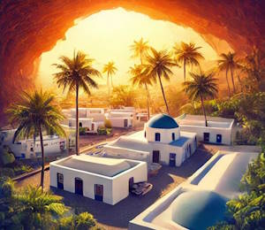 Intérieur de la Cueva de los Verdes