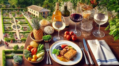 Repas traditionnel majorquin dans un cadre historique