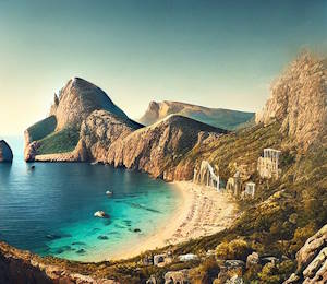 Baie de Sa Calobra et plage de galets