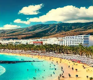 Plage ensoleillée de Tenerife