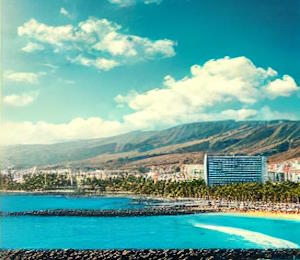 Playa de Las Americas, célèbre plage de Tenerife