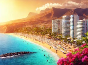 Plage de Torviscas à Tenerife, un paysage paradisiaque