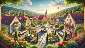 Freudenstadt : Place du marché historique entourée d'édifices traditionnels
