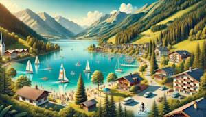 Lac Achensee entouré de paysages alpins à Pertisau