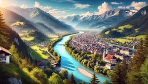 Vue panoramique sur la vallée du Zillertal