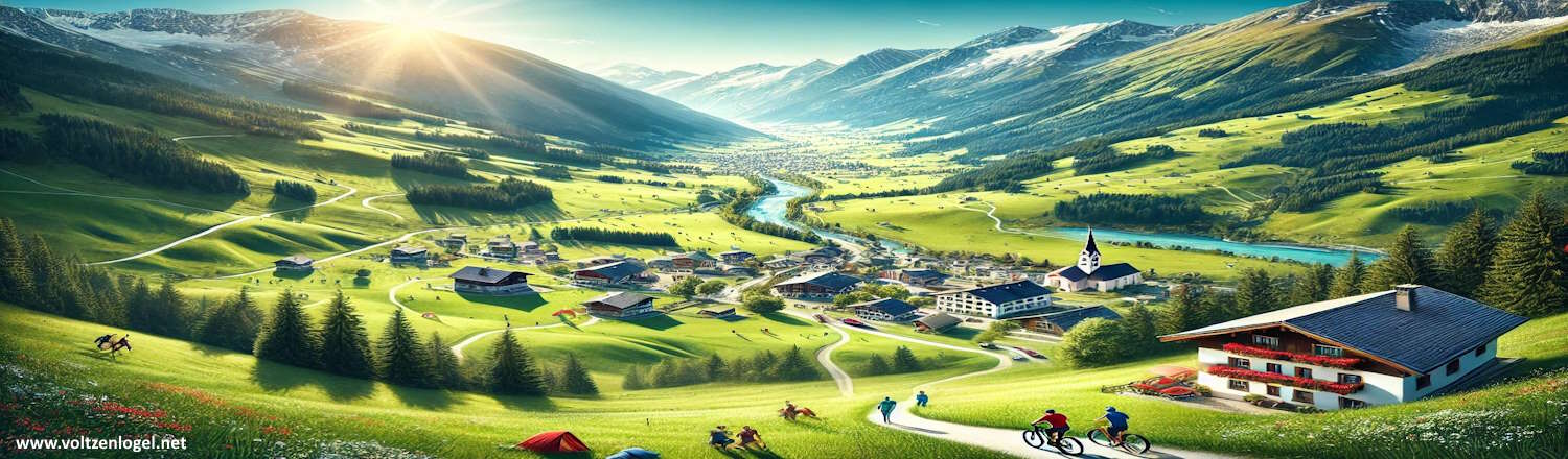 Vue panoramique sur Zell am Ziller, destination alpine.