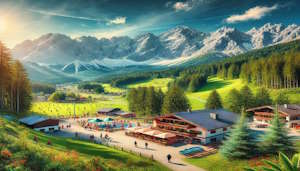Panorama de la Zugspitze au Tyrol autrichien