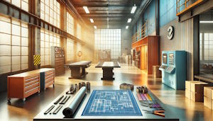 Illustration d'un bureau d'étude technique
