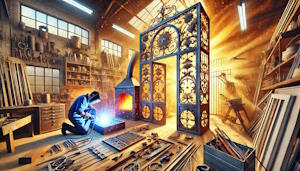Technicien soudeur au travail avec des métaux