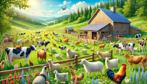 Enclos paisible pour les animaux du refuge