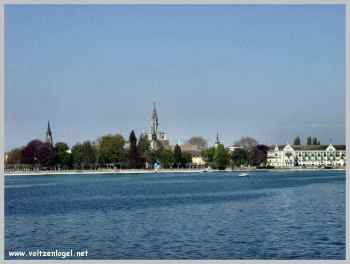 Ville de Constance au bord du lac en Allemagne