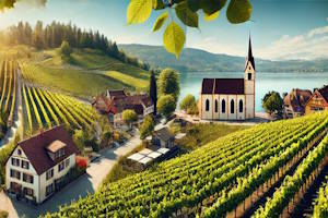 Église baroque de Saint-Jacques à Hagnau am Bodensee.