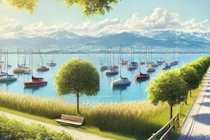 Château de Meersburg avec vue sur le lac