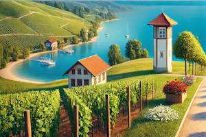 Vignobles pittoresques de Meersburg