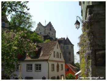 Château de Meersburg, le lac de Constance, le village de Hagnau, a pied, à vélo VTT