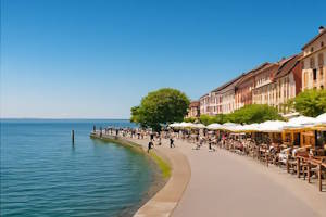 Festival animé à Meersburg, mettant en valeur les traditions locales
