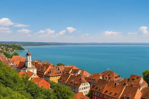Vue panoramique sur le lac de Constance