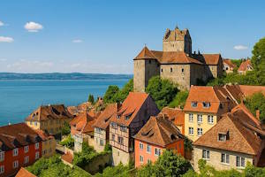 Vue du château-fort médiéval de Meersburg
