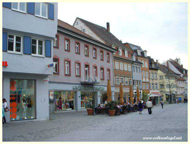 Vue panoramique sur les toits colorés de Ravensburg.
