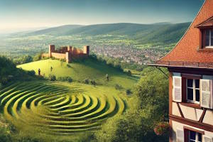 Les châteaux d'Andlau et Spesbourg dominant la vallée