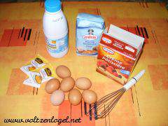 Ingrédients soigneusement sélectionnés pour la préparation des Œufs à la Neige alsaciens