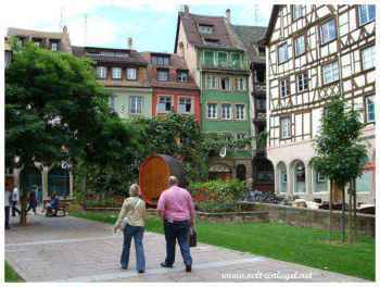 Place des Tripiers au centre-ville de Strasbourg en Alsace