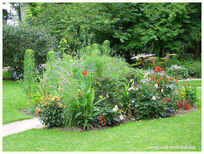 Diversité botanique et espaces fleuris du parc.