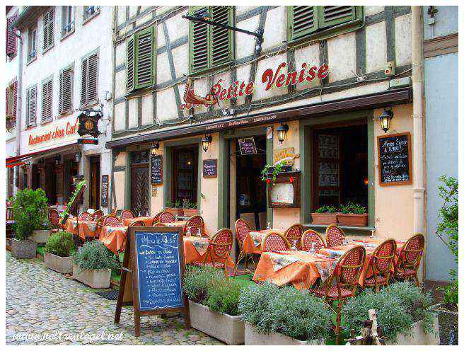 La terrasse du restaurant La Petite Venise à Strasbourg