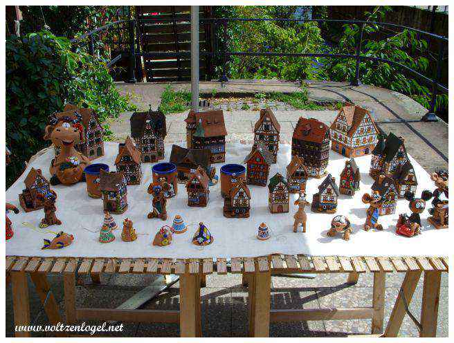 Maisons alsacienne miniature ; Souvenirs figurines miniatures