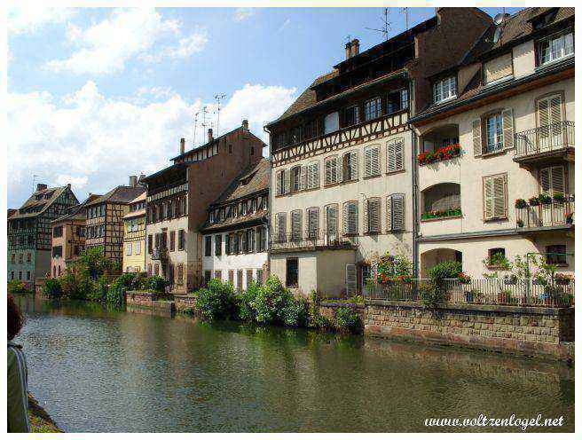 Quartier de charme à Strasbourg ; Maisons à colombages Petite-France