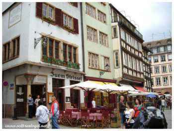Terrasse du Restaurant Zuem Striessel à Strasbourg