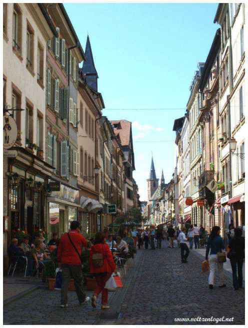 La populaire Grand'Rue à Strasbourg