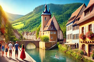 Vue du château de Wangenbourg-Engenthal