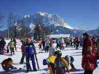 L'école de ski à Ehrwald au Tyrol