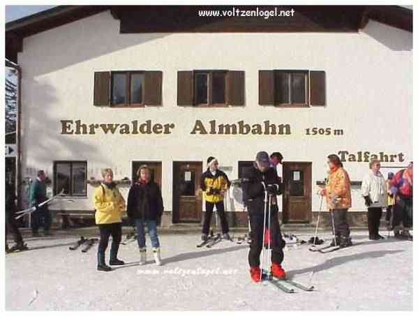 Alpages d'Ehrwald, skier au Tyrol en Autriche