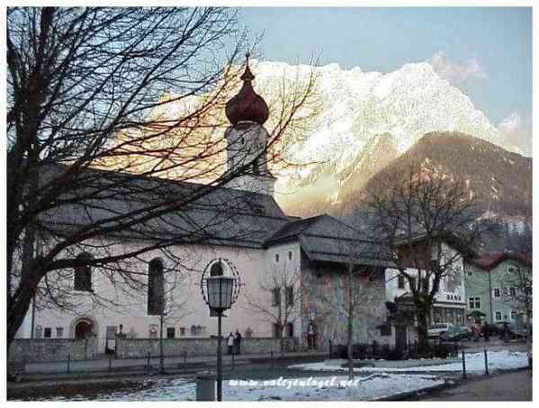Ehrwald au Tyrol en Autriche au mois de fevrier