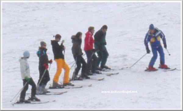 Ecole de ski pour débutant à Lermoos