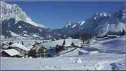 skier à Bichlbach en Autriche