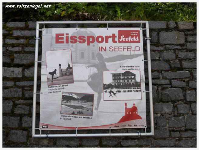 Seefeld au Tyrol. Eissport in Seefeld. Patinage Artistique à Seefeld au Tyrol