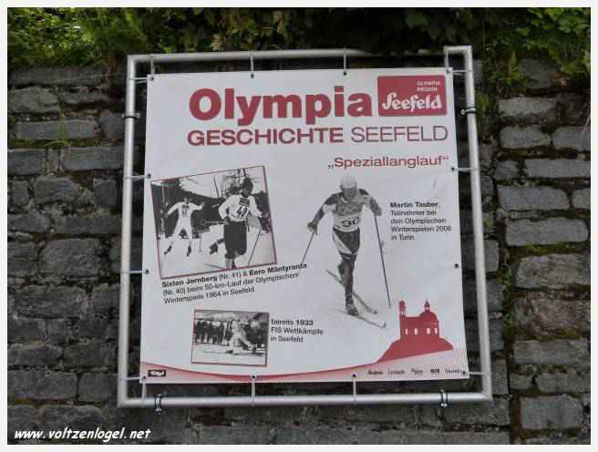 Seefeld au Tyrol. Olympia Geschiste Seefeld Speziallanglauf. Spécial ski de fond à Seefeld