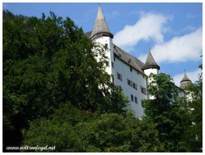 Schloss Tratzberg. Le château de Tratzberg à Stans domine la vallée de l'Inntal