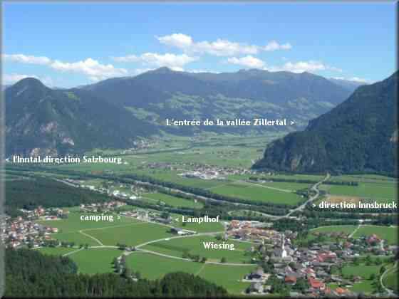 La vallée Inntal au Tyrol en Autriche